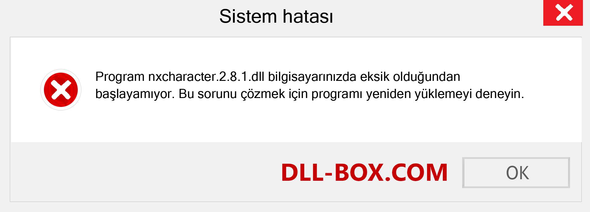 nxcharacter.2.8.1.dll dosyası eksik mi? Windows 7, 8, 10 için İndirin - Windows'ta nxcharacter.2.8.1 dll Eksik Hatasını Düzeltin, fotoğraflar, resimler